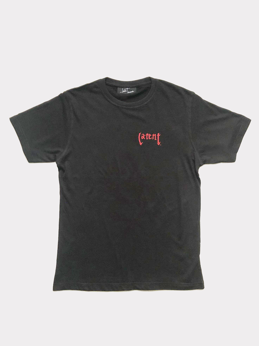 Latent Patch Logo Tee Black/Red